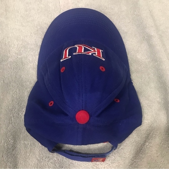 Captivating Headgear - University of Kansas Jayhawks Adjustable Ball Cap - Picture 3 of 12